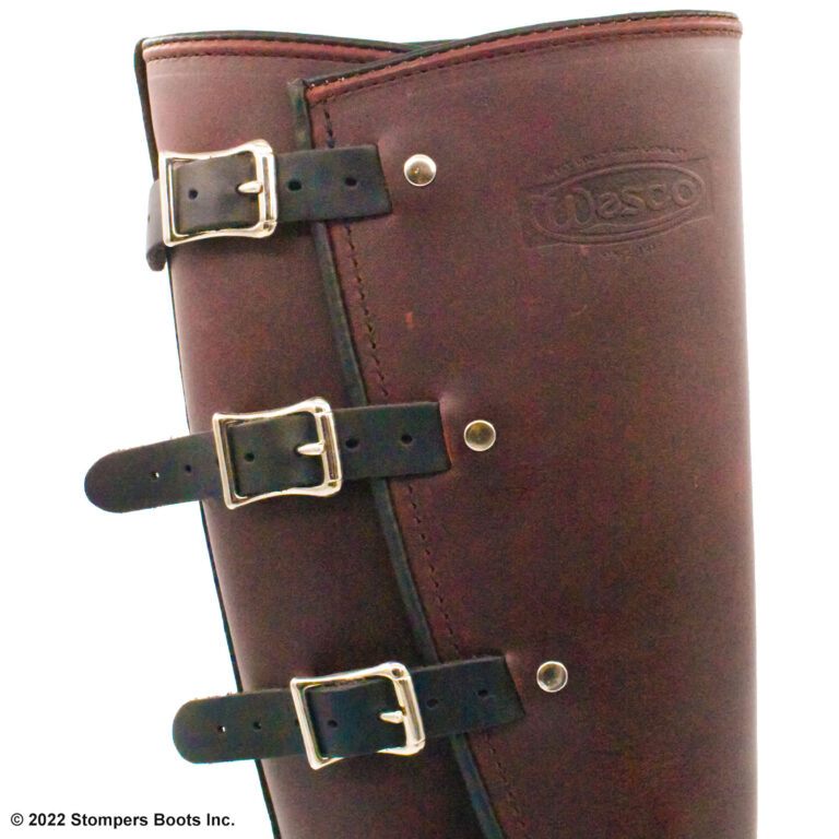 Wesco 16 Inch Athena Boot Burgundy Black Women's 5.5 EE Detail 1