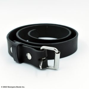 1.5 Inch Latigo Belt Black Front 2