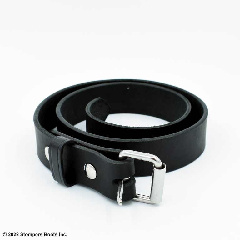 1.5 Inch Latigo Belt Black Front 3