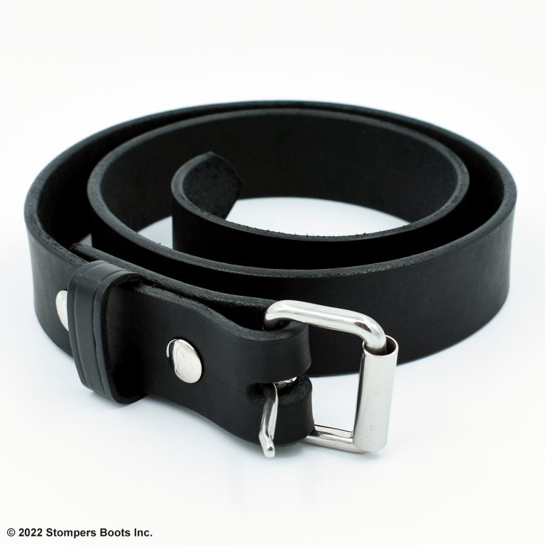 1.5 Inch Latigo Belt Black Front 4