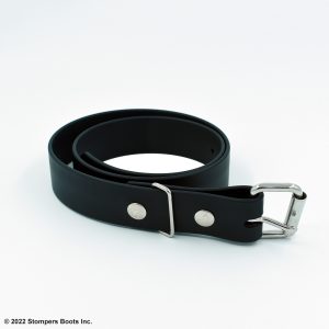 1.5 Inch Tough Rubber Belt Black Front 2