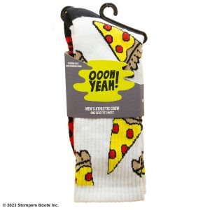 Socks Pizza Party White