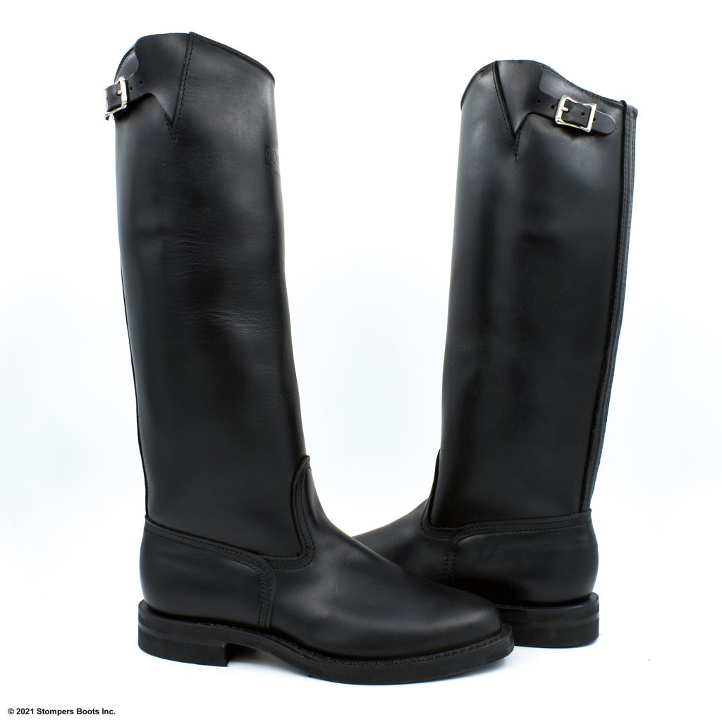 Wesco Motor Patrol 16 Inch Black Dress Sole - Stompers Boots