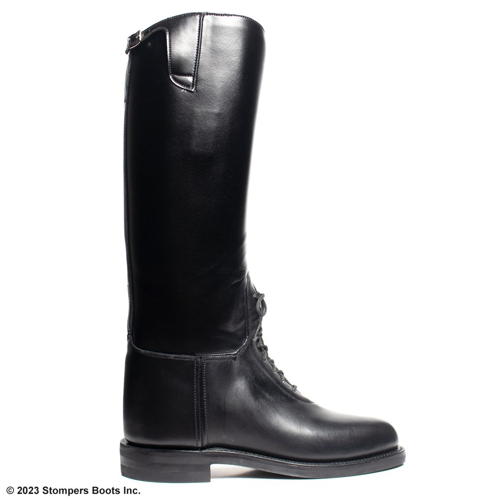 Dehner Bal-Laced Patrol Wide Calf 16 Inch Black - Stompers Boots