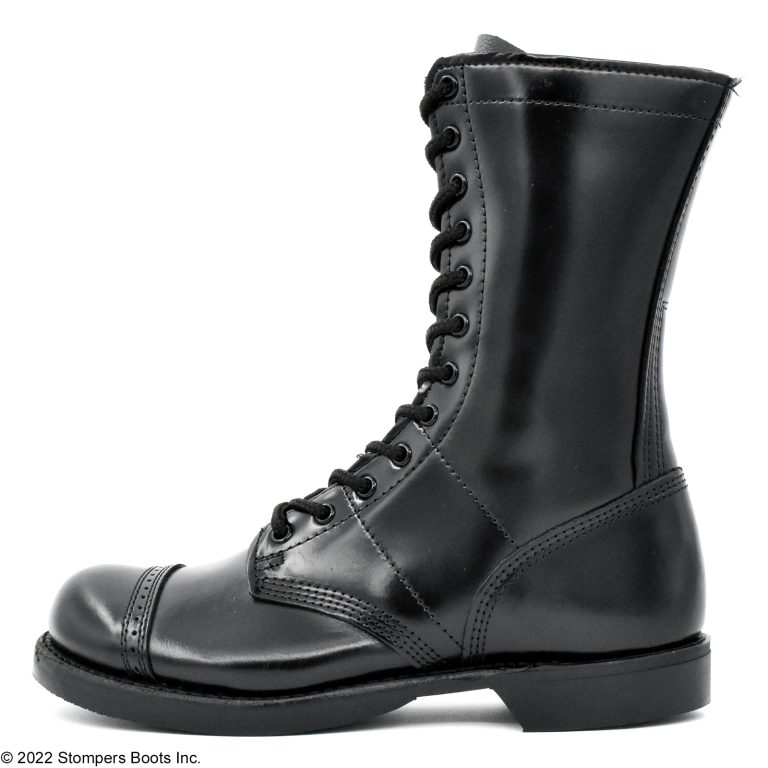 Corcoran 10 Inch Black Leather Dress Sole Toe Cap Jump Boot 1500 Lateral