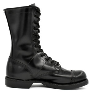 Corcoran 10 Inch Jump Boot Dress Sole with Toe Caps Black Medial