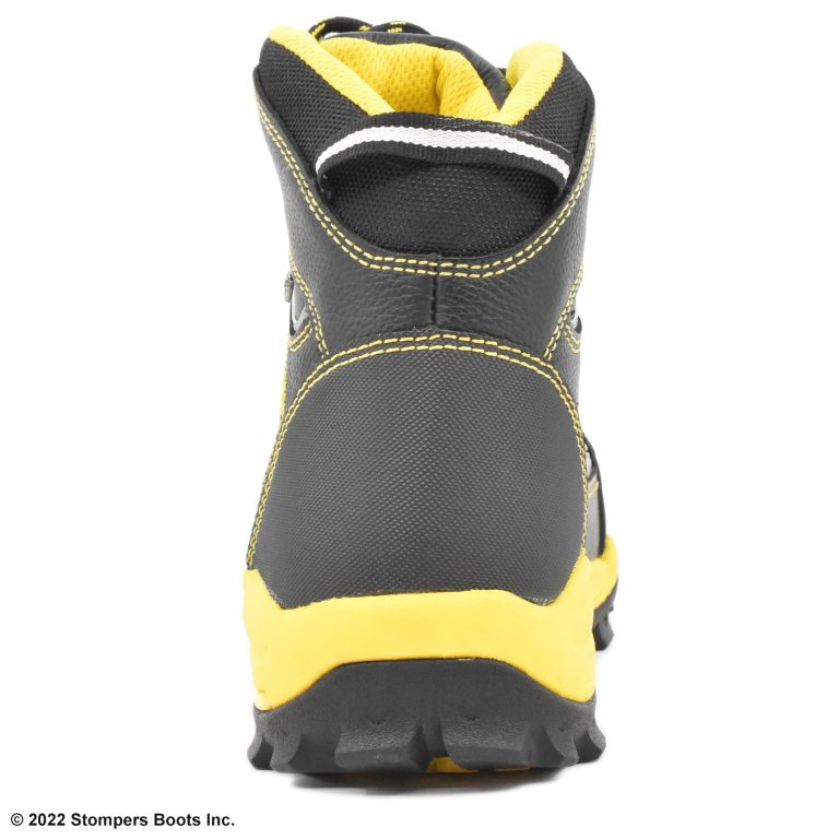 Milwaukee Leather Black & Yellow Boot Heel