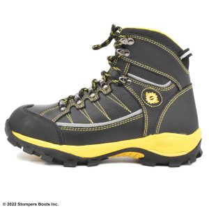 Milwaukee Leather Black & Yellow Boot Lateral