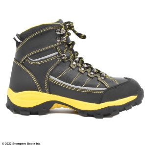 Milwaukee Leather Black & Yellow Boot Medial