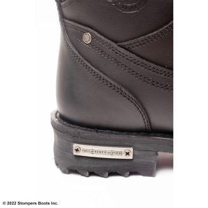 Milwaukee Leather 6 Inch Black Lace Boot with Side Zipper Detail 1