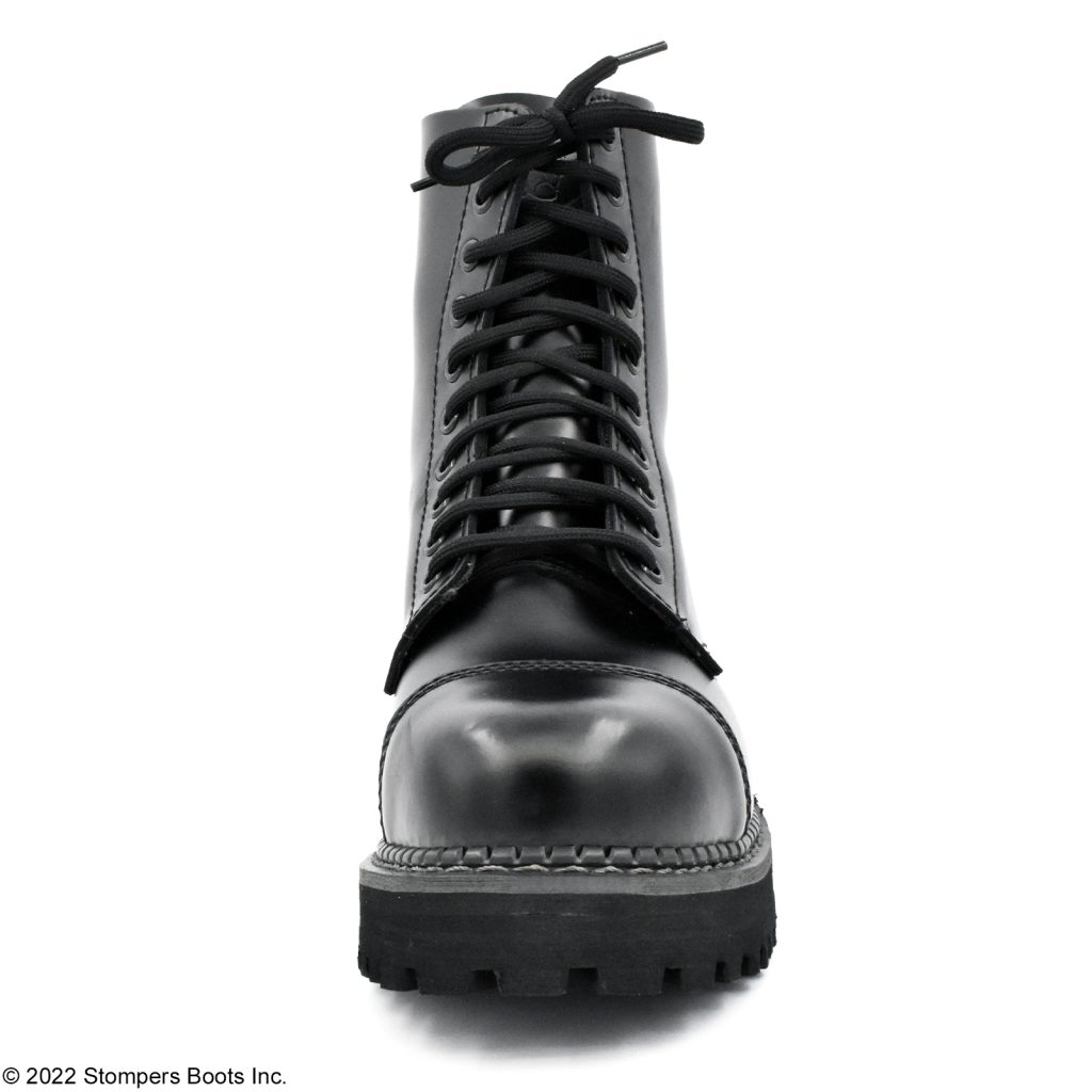 Grinders Bulldog 10 Eye Black Steel Toe - Stompers Boots