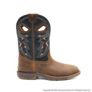 Troy 11 Inch Square Toe Roper Boots Lateral