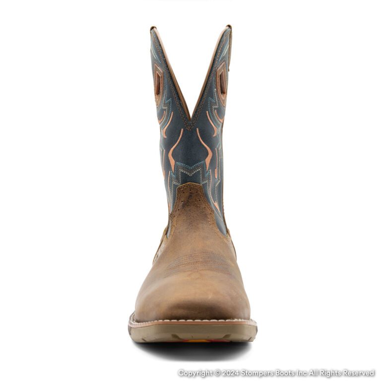 Troy 11 Inch Square Toe Roper Boots Toe