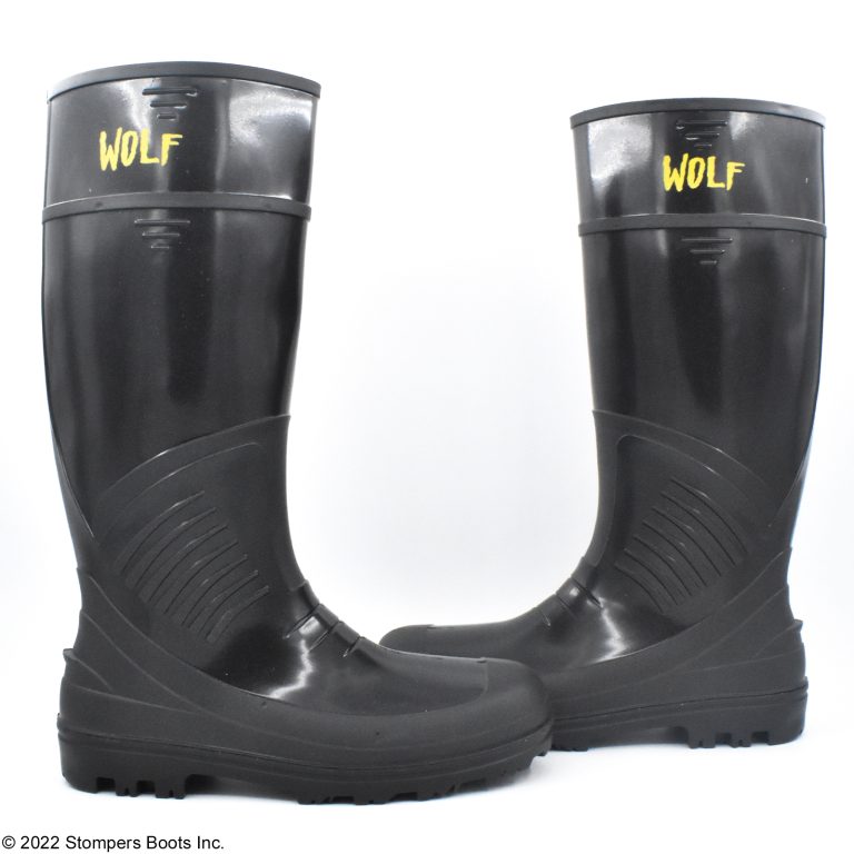 Wolf Industrial PVC Black Boots Main