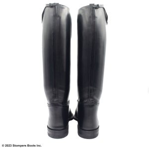 Dehner Custom Black French Calf Leather Dress Patrol Boots Size 9 E Heel