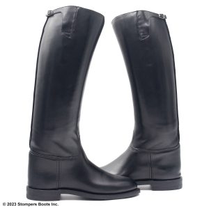 Dehner Custom Black French Calf Leather Dress Patrol Boots Size 9 E Main