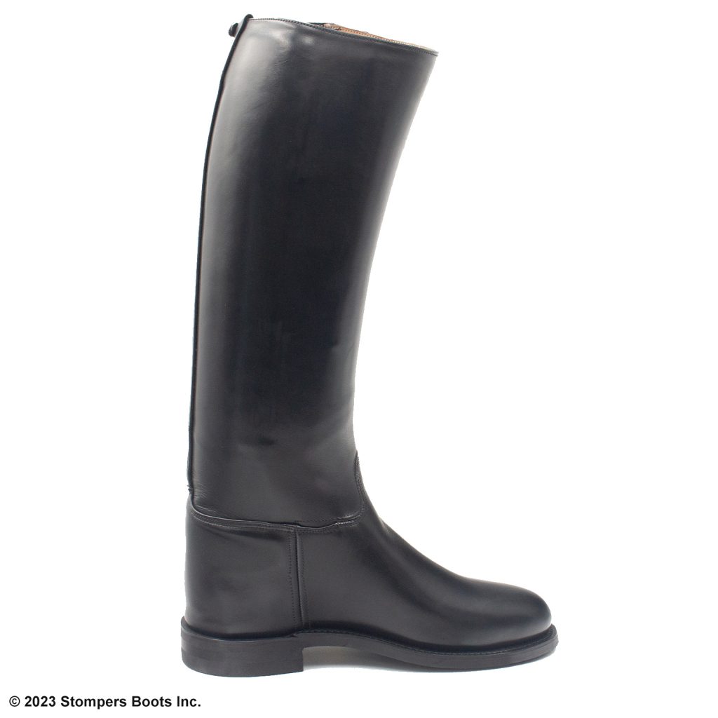 Dehner Custom Black French Calf Leather Dress Patrol Boots Size 9 E ...