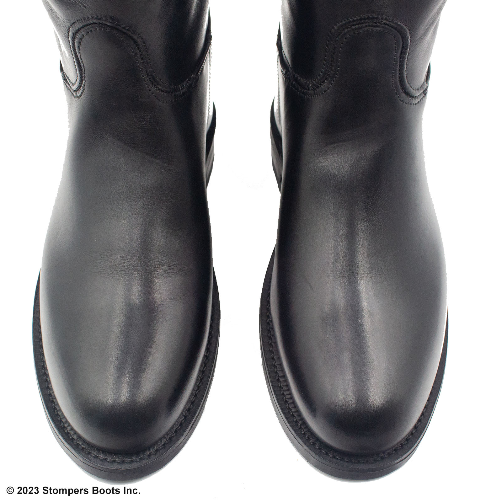Dehner Custom Black French Calf Leather Dress Patrol Boots Size 9 E ...