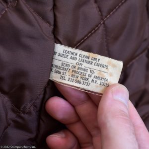 Golden Fleece Brown Bomber Jacket Size 42 Tag