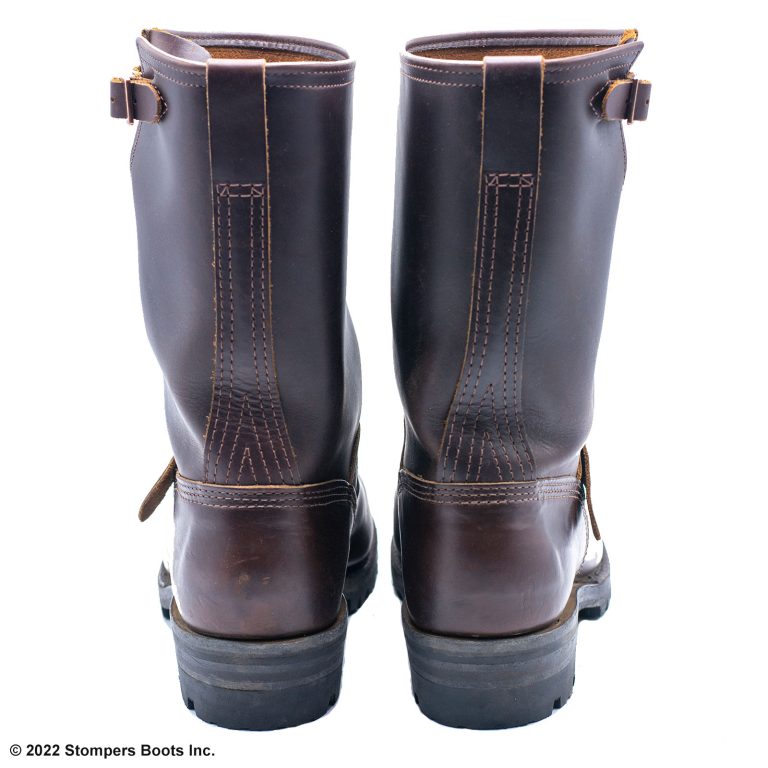 Wesco 11 Inch Boss Boots 100th Anniversary Lug Soles Copper Roll Buckles Dark Brown 12 E Heel