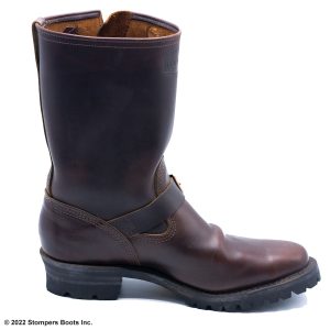 Wesco 11 Inch Boss Boots 100th Anniversary Lug Soles Copper Roll Buckles Dark Brown 12 E Medial Left