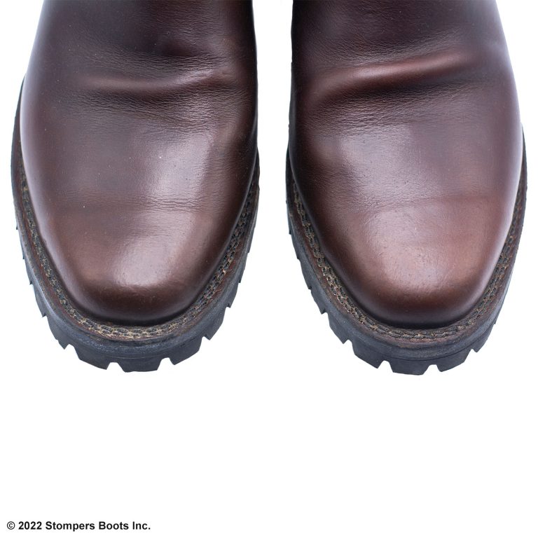 Wesco 11 Inch Boss Boots 100th Anniversary Lug Soles Copper Roll Buckles Dark Brown 12 E Top Toe