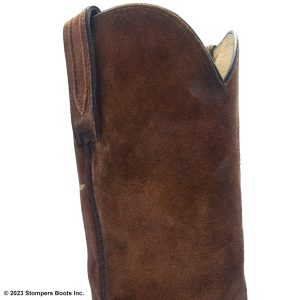 Lucchese 13 Inch Brown Suede Cowboy Boots 9.5 D Damaged 2