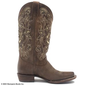 JB Dillon Women's Brown Cowboy Boots Size 8.5 B Medial Left