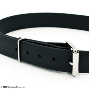 1.5 Inch Tough Rubber Belt Black Detail