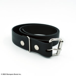 1.5 Inch Tough Rubber Belt Black Front 4
