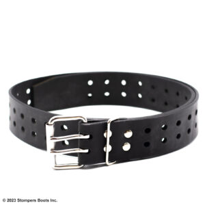 Belt 2 Inch Black Double Tongue