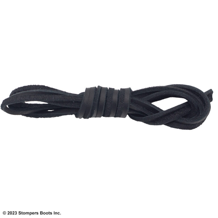 Black Leather Lace 6 Feet Pair
