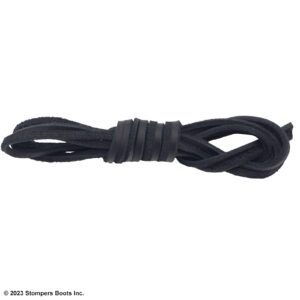 Black Leather Lace 8 Foot Single Lace