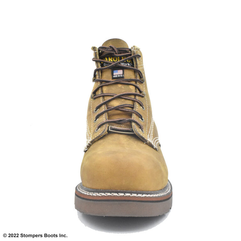 Carolina 6 Inch Work Boot Safety Toe EH Rated Brown Toe