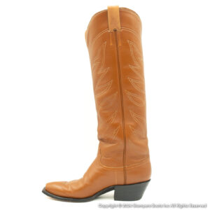 Mens Austin Hall Tan Cowboy Boots Medial Right