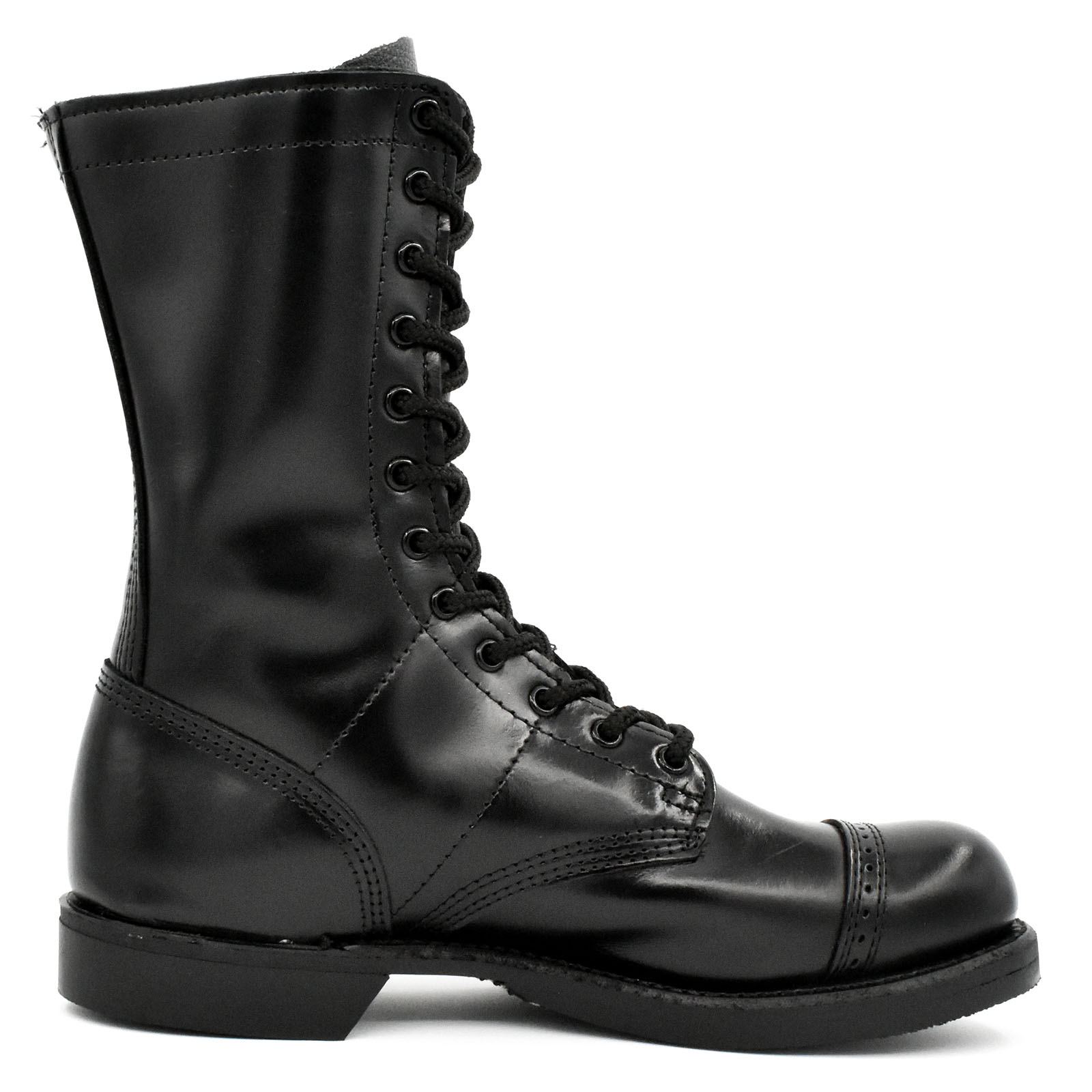 Corcoran 10-Inch Black Leather Jump Boots Stompers Boots