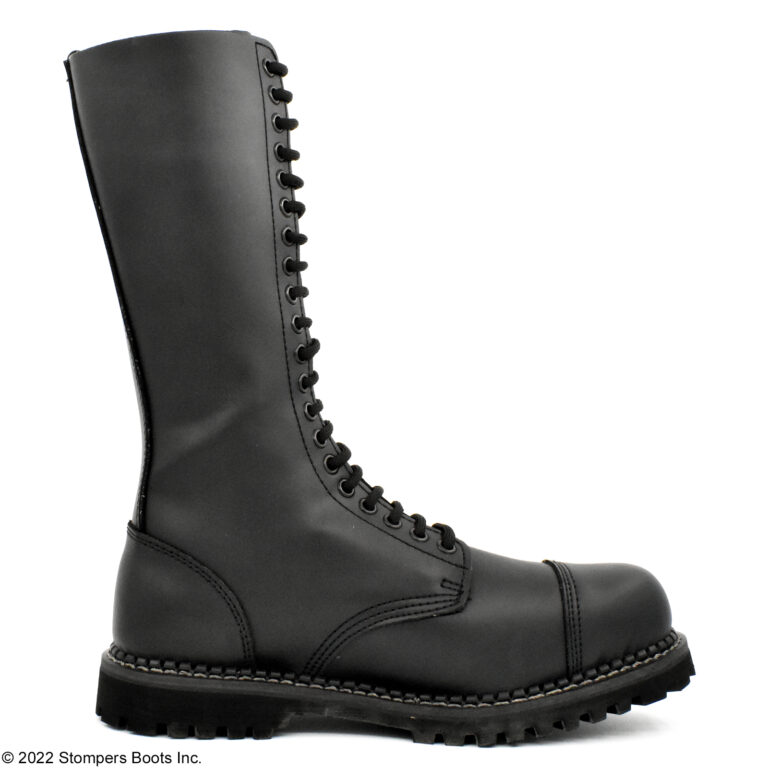 Grinder King Derby 20 Eye Black Steel Toe Medial
