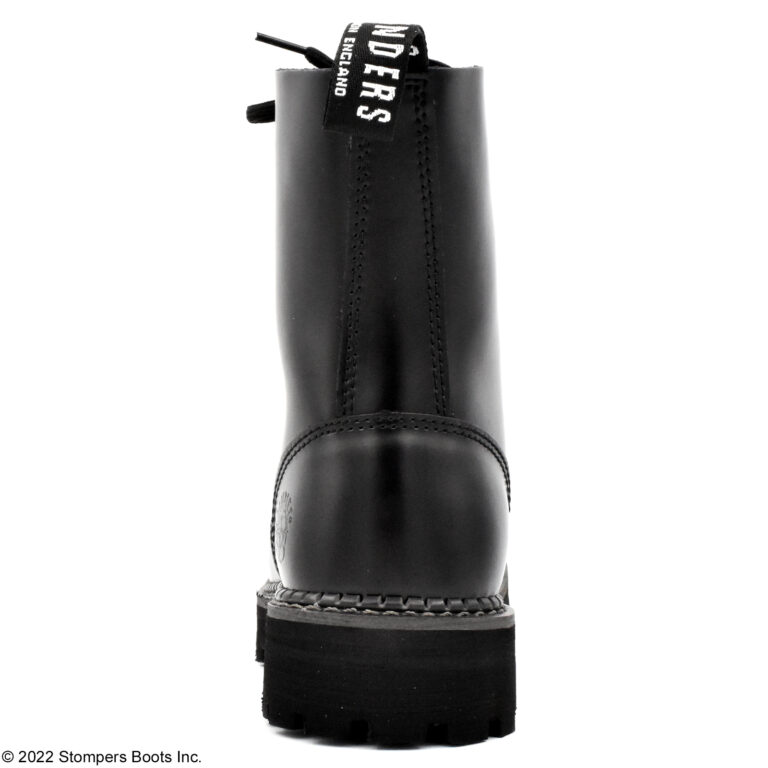 Grinders Bulldog 10 Eye Black Steel Toe Heel