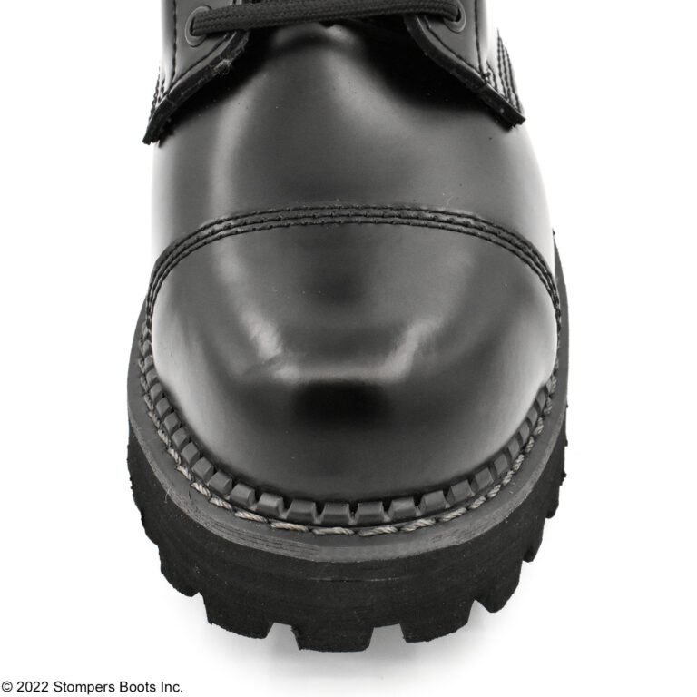 Grinders Bulldog 10 Eye Black Steel Toe Top Toe