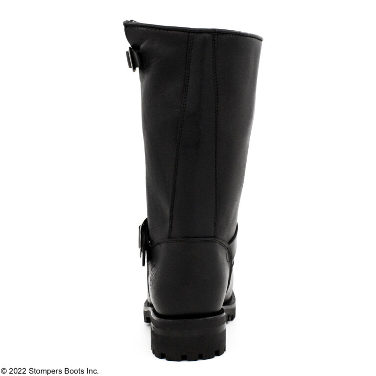 Grinders Wild One Engineer 11 Inch Black Lug Heel