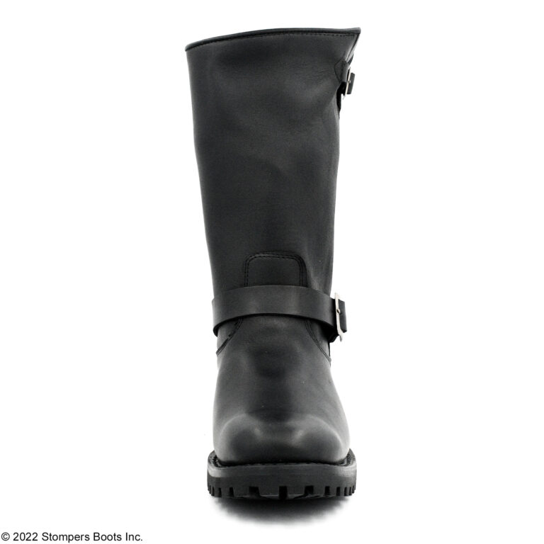 Grinders Wild One Engineer 11 Inch Black Lug Toe