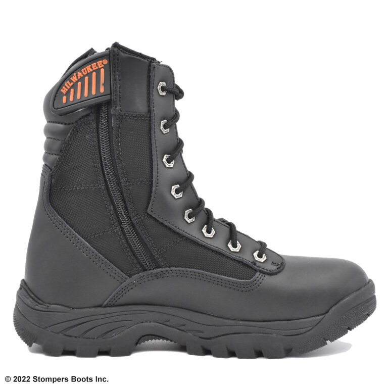 Milwaukee Leather 9 Inch Tactical Black Medial