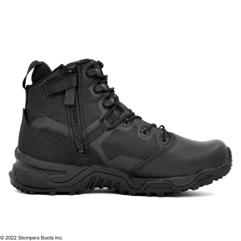 Original S.W.A.T. Alpha Fury 6 Inch Black Side Zip Tactical Boot Medial