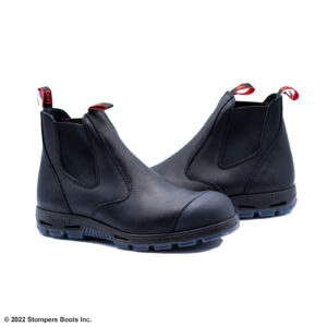 Redback Easy Escape Slip On 6 Inch Black Steel Toe Scuff Cap Main