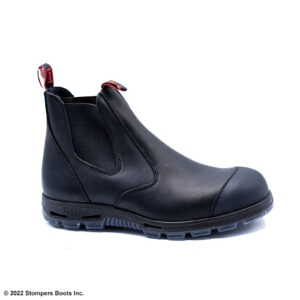Redback Easy Escape Slip On 6 Inch Black Steel Toe Scuff Cap Medial