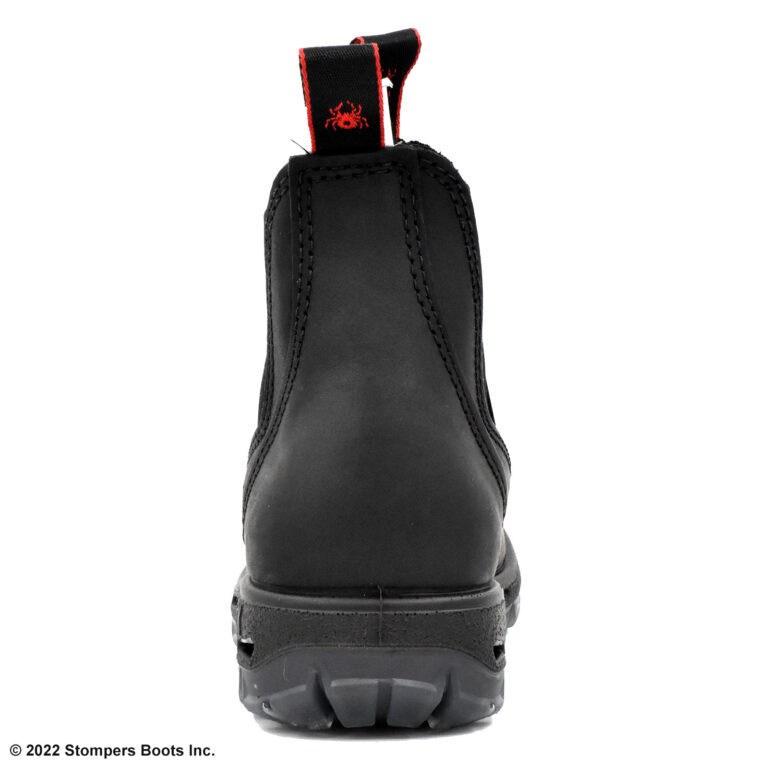 Redback Easy Escape Slip On 6 Inch Black Steel Toe Heel