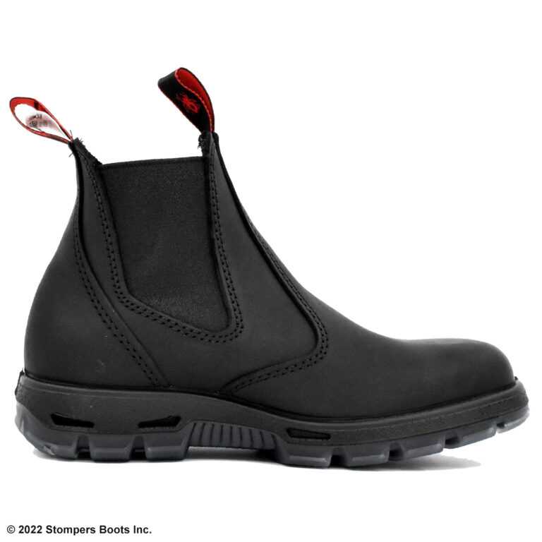 Redback Easy Escape Slip On 6 Inch Black Steel Toe Medial