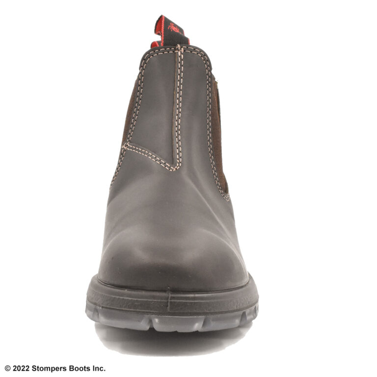 Redback Great Barrier Slip On 6 Inch Dark Brown H20 Resistant Toe