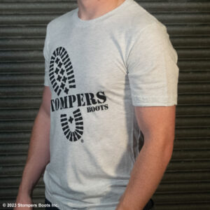 Stompers Boots T-shirt Grey Left