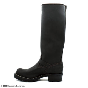 Wesco 16 Inch Boss +1 Calf Two Top Straps Leather Lined Black Medial